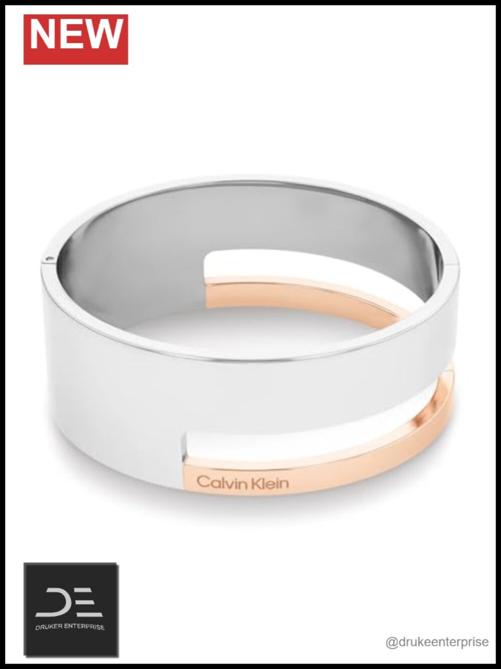 Geometric Hinge Bangle Bracelet Stainless Steel Sculptural